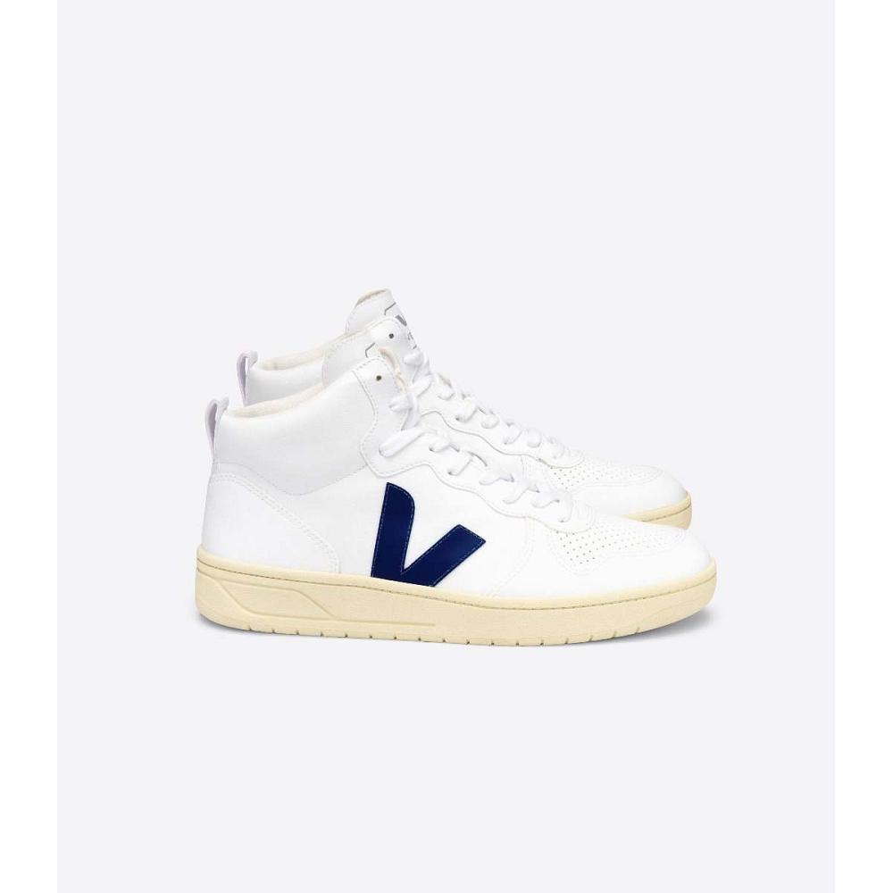 Veja V-15 CWL Hoog Dames White/Blue | NL 370UZG